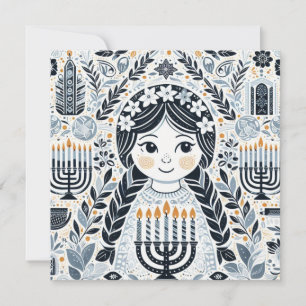 Invitación Iluminar la noche: Una celebración de Hanukkah
