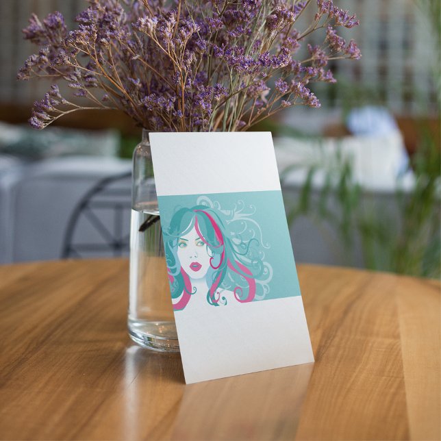 Invitación Ilustracion artístico femenino (Subido por el creador)