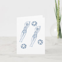 Ilustracion azul para nadadores de Snicro artístic