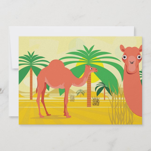 Invitación Ilustracion Camels (Anverso)