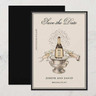 Invitación Ilustración Clásica Vintage