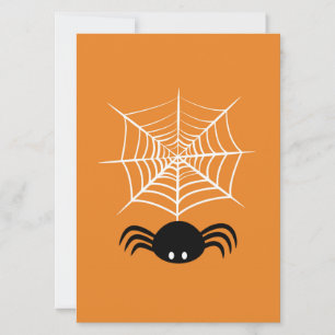 Invitación Ilustración de araña espeluznante de Halloween