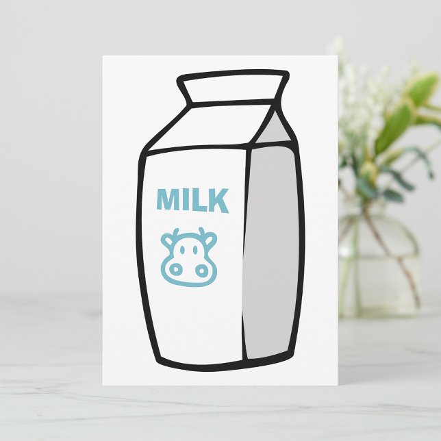 Invitación Ilustracion de cartón de leche Personalizado de va (Subido por el creador)