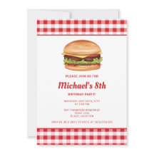 Ilustración de comida rápida de hamburguesa para f