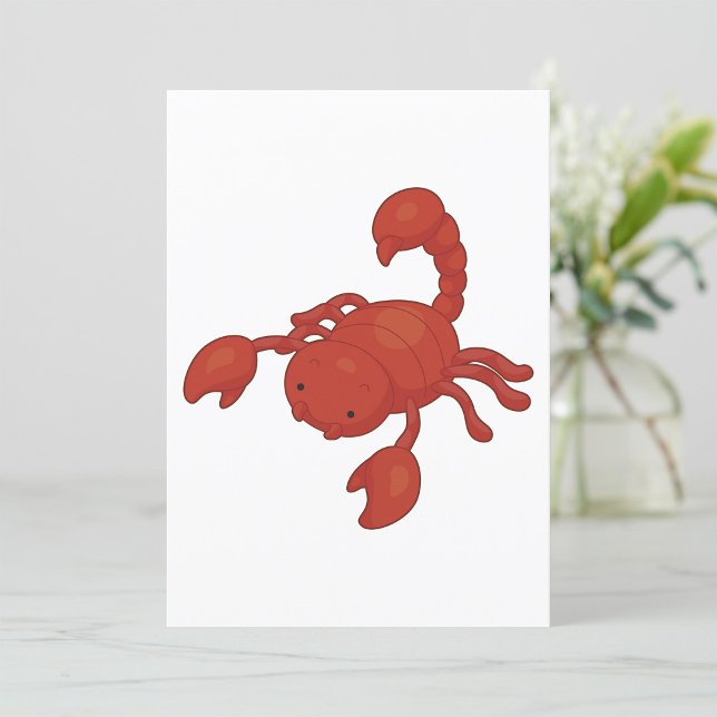 Invitación Ilustración de Escorpión Rojo (Subido por el creador)
