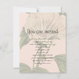 Invitación Ilustracion de flores de época