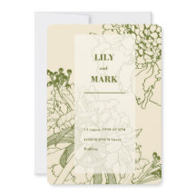 Ilustracion de flores de Scabiosa Garden.