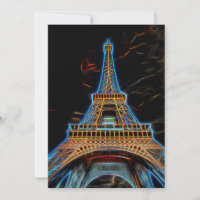 Ilustracion de la Torre Eiffel - París, Francia
