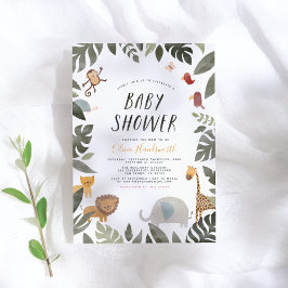 Invitación Ilustracion de libros de historias de la jungla Ba