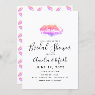 Invitación Ilustración de lupa arcoiris Impresiones de una co