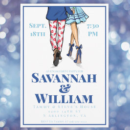 Invitación Ilustracion de moda de Preppy