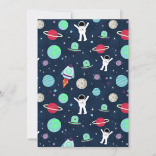 Invitación Ilustración de patrón espacial