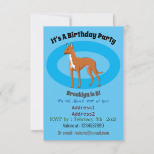 Invitación Ilustracion de personalizado de perro perrito