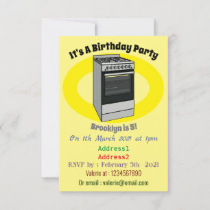 Invitación Ilustracion de personalizado eléctrico