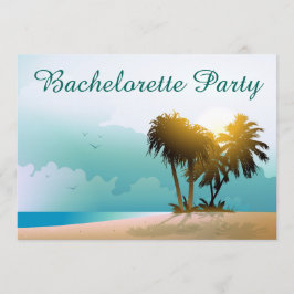 Invitación Ilustracion de playa