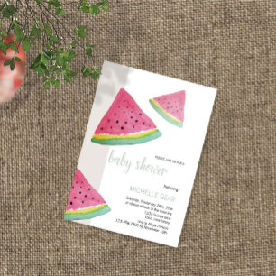 Invitación Ilustración en acuarela de sandía