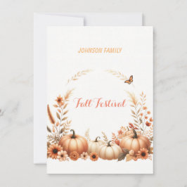 Invitación Ilustración en acuarela Festival de Otoño
