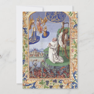 Invitación Ilustración medieval de San Bernardo de Clairvaux