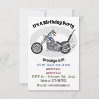 Ilustracion personalizado Chopper Motorcycle 1950