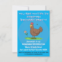 Ilustracion personalizado rústico de pollo diverti