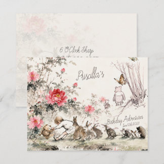 Invitación Ilustraciones de las aventuras de Winnie the Pooh