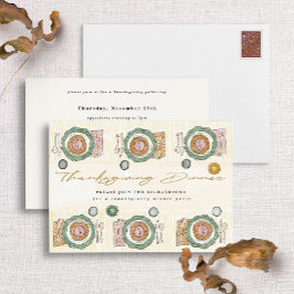 Invitación ilustrada a la configuración de la tabl