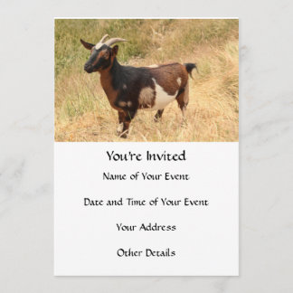 Invitación Imagen de cabra