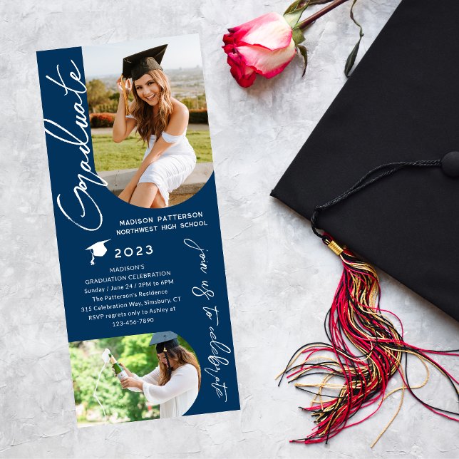 Invitación Imagen de la fiesta de graduación con un guión mod (Subido por el creador)