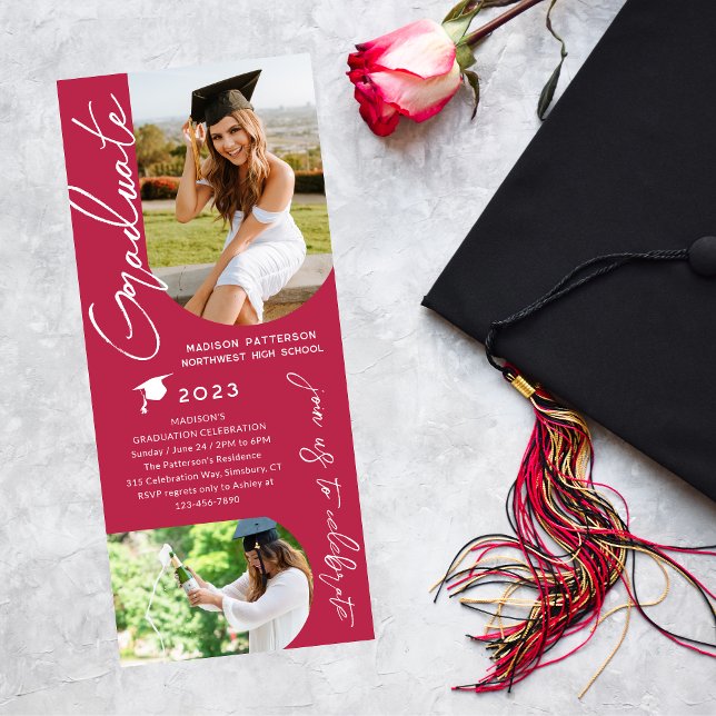 Invitación Imagen de la fiesta de graduación con un guión mod (Subido por el creador)