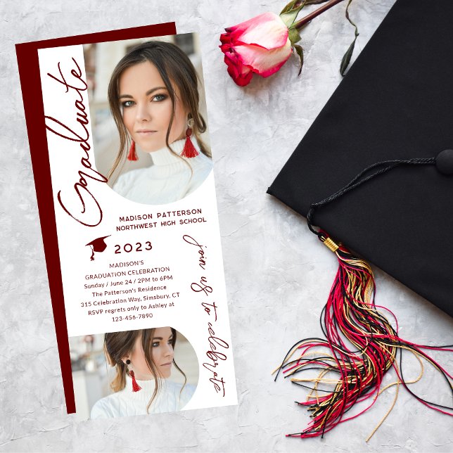 Invitación Imagen de la fiesta de graduación con un guión mod (Subido por el creador)