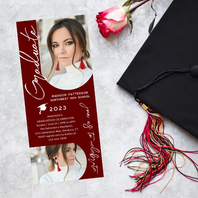 Invitación Imagen de la fiesta de graduación con un guión mod (Subido por el creador)