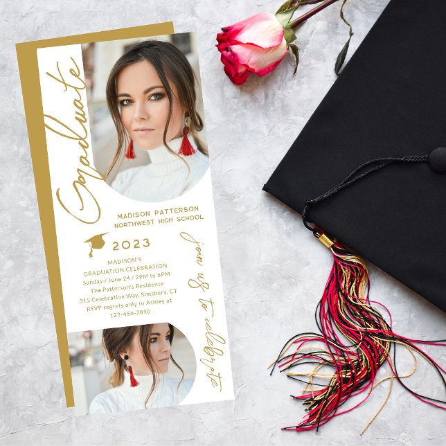 Invitación Imagen de la fiesta de graduación con un guión mod (Subido por el creador)