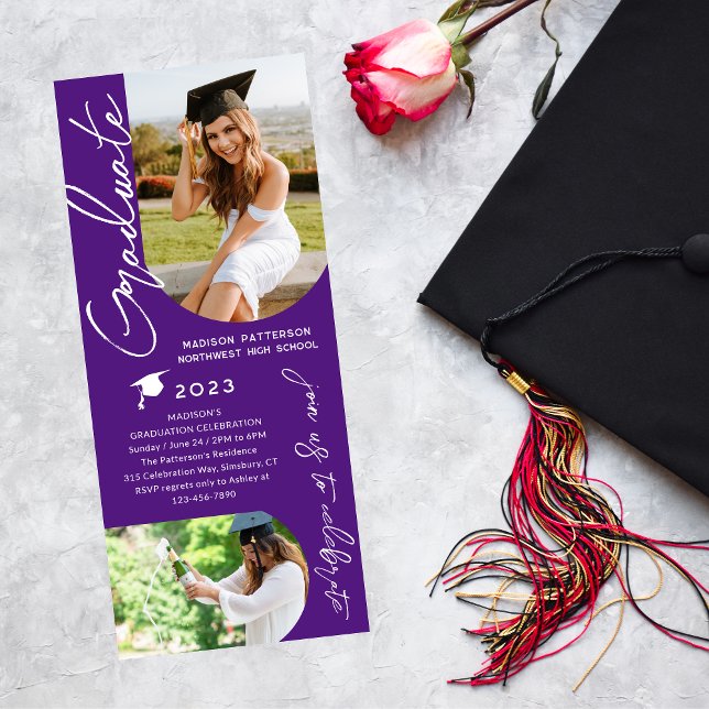 Invitación Imagen de la fiesta de graduación con un guión mod (Subido por el creador)