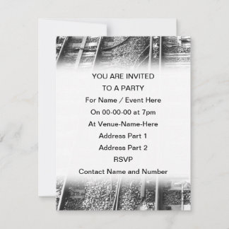 Invitación Imagen de Railroad Tracks.
