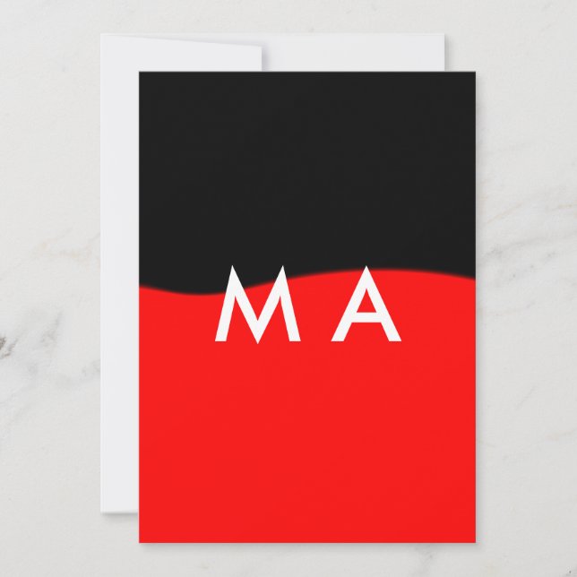 Invitación Imagen de texto con tu nombre colorido (Anverso)