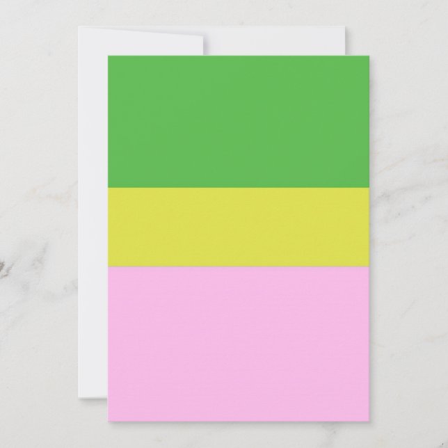 Invitación imagen de tres colores (Anverso)