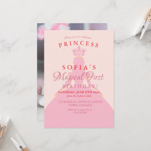 Invitación Imagen del Fiesta del primer cumpleaños de la prin