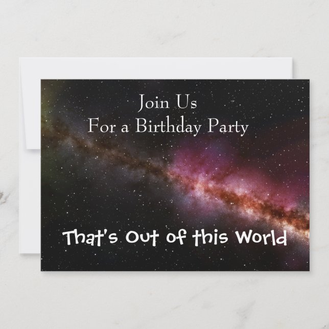 Invitación Imagen del universo (Anverso)