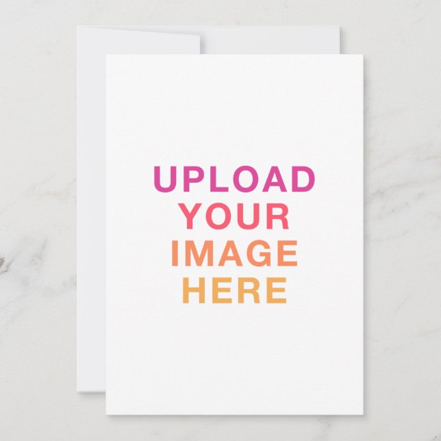 Invitación Imagen en Blanco de Tu Propio Diseño (Anverso)