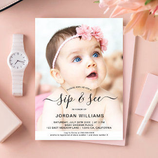 Invitación Imagen personalizada y vea Baby Shower