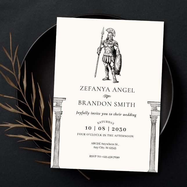 Invitación Imperio de soldado griego antiguo  (Subido por el creador)