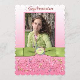 Invitación IMPRESA de la foto de la confirmación