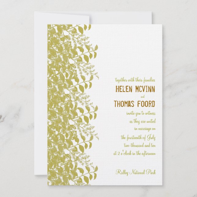 Invitación Impresión de bloqueo (Anverso)