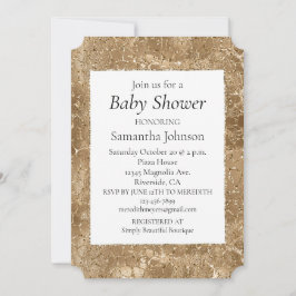 Invitación Impresión de glitz Purpurina Girafa