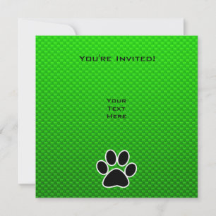 Invitación Impresión de hoja verde