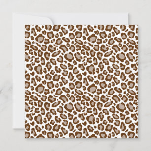Invitación Impresión de leopardo