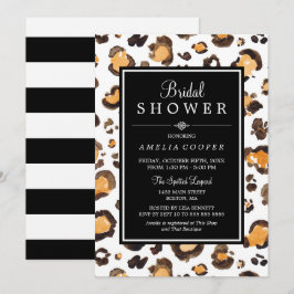 Invitación Impresión de leopardo de color de agua | Invitació