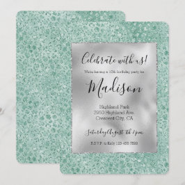 Invitación Impresión de leopardo de la Casa de la Moneda Girl
