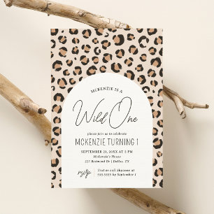 Invitación Impresión de leopardo salvaje de un leopardo de pr