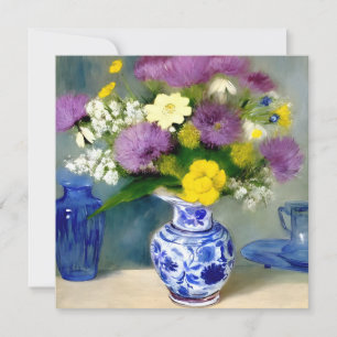 Invitación Impresión de una bolsa de flores tranquila